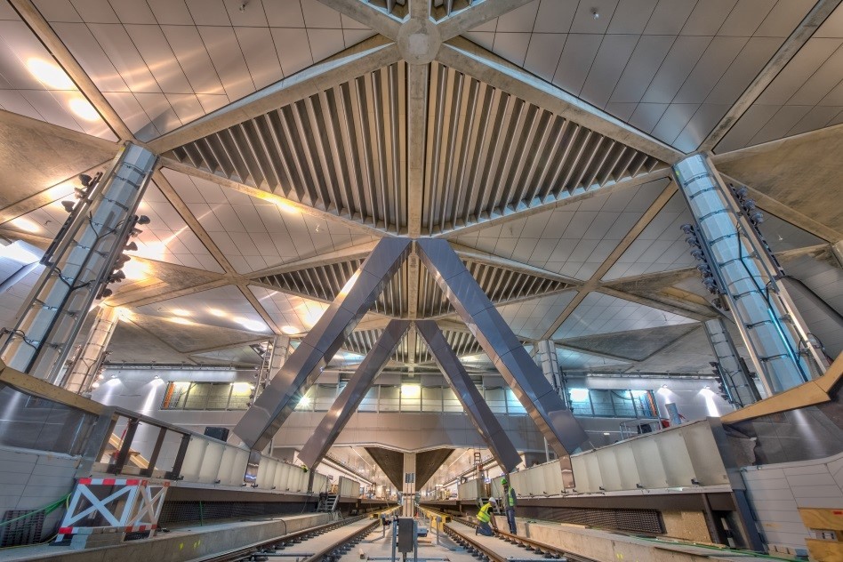 Dakconstructie bouw Noord-Zuidlijn